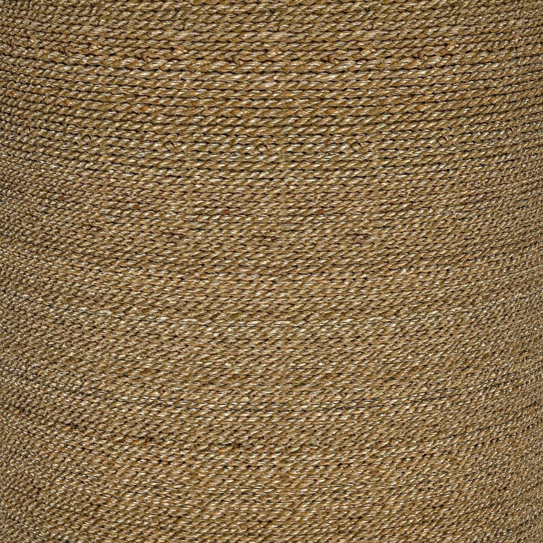 Halden Round Woven Seagrass Accent Side Table Light Brown