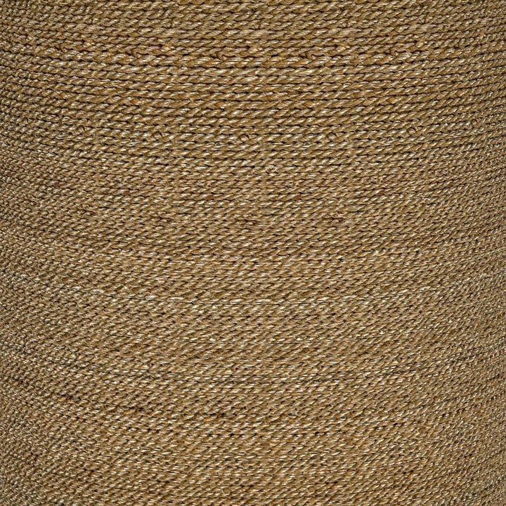 Halden Round Woven Seagrass Accent Side Table Light Brown