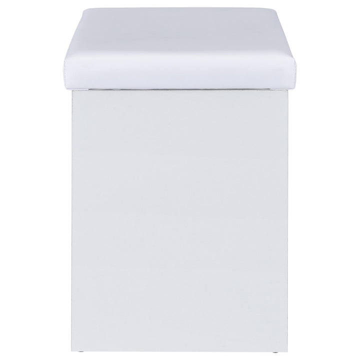 Bunbury Makeup Vanity Table Set Storage Mirror and Stool White