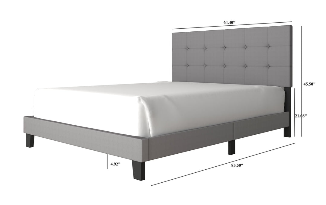 930 Gray Platform Bed