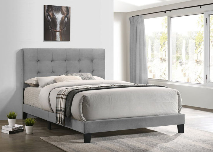 930 Gray Platform Bed