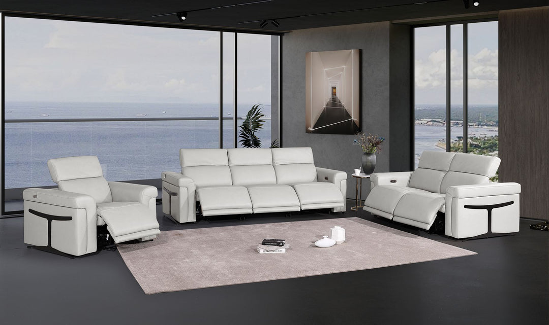 1126 - 6-Piece Modular Power Reclining Sofa, Loveseat &amp; Chair Set In With 6 Power Recliners &amp; Power Headrests