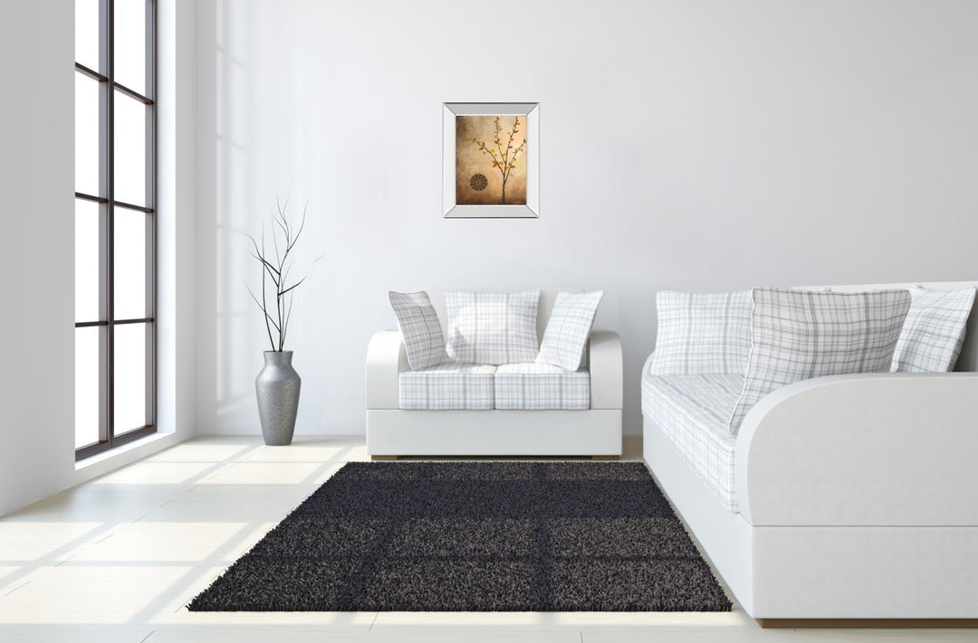Fall Stem In The Light By Michael Marcon Mirror Framed Print Wall Art - Beige