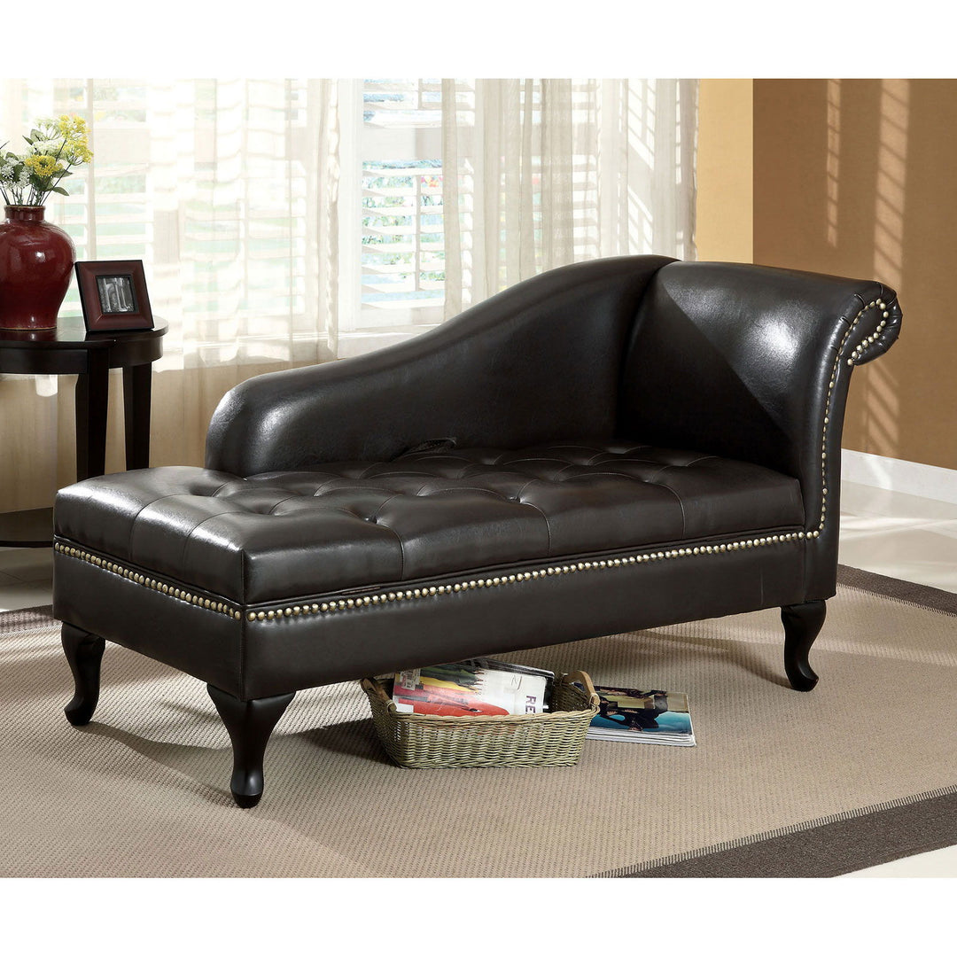 Lakeport - Storage Chaise - Black