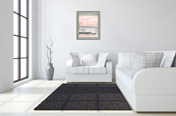Blushed Horizon Mist - 28" x 34" Framed Wall Art