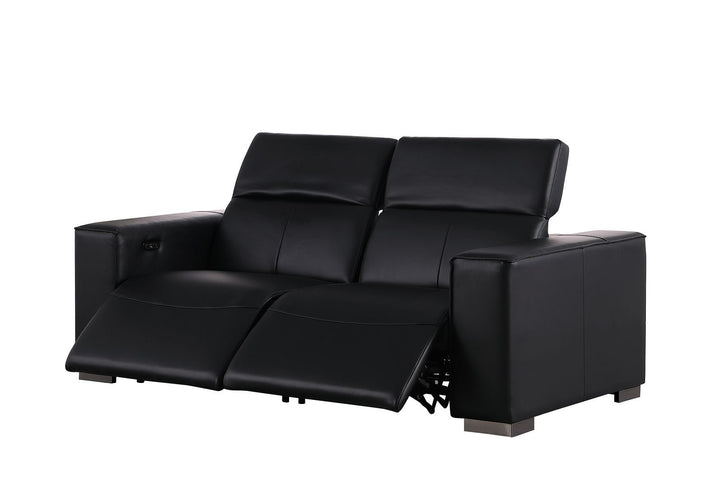 1208 - Leather Reclining Set (Sofa, Loveseat &amp; Chair With 5 Power Recliners)