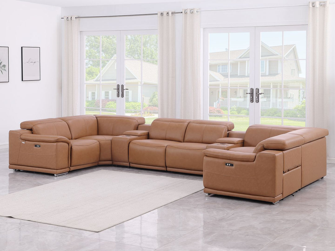 9762 - 8-Piece U-Shaped Sectional Sofa With 2 Power Recliners