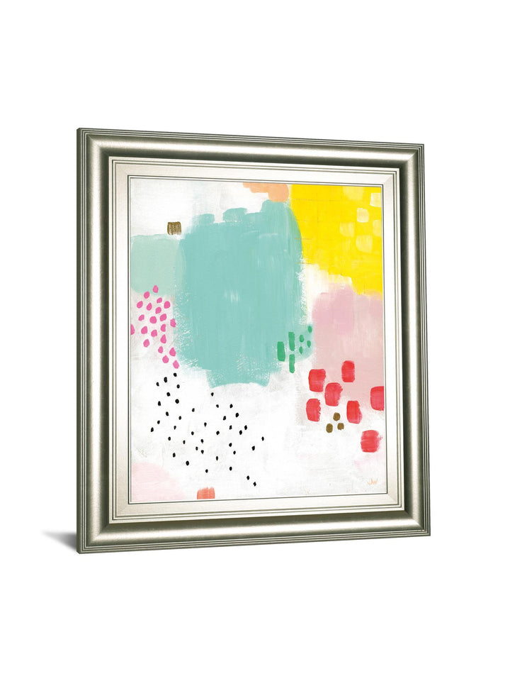 Dots And Colours-Mattie By Joelle Wehkamp - Framed Print Wall Art - Green