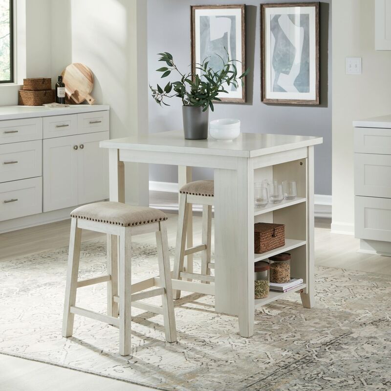 942 White 3PC - Table + 2 Chairs