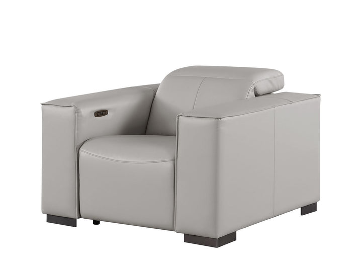 1208 - Leather Power Reclining Chair With Power Headrest