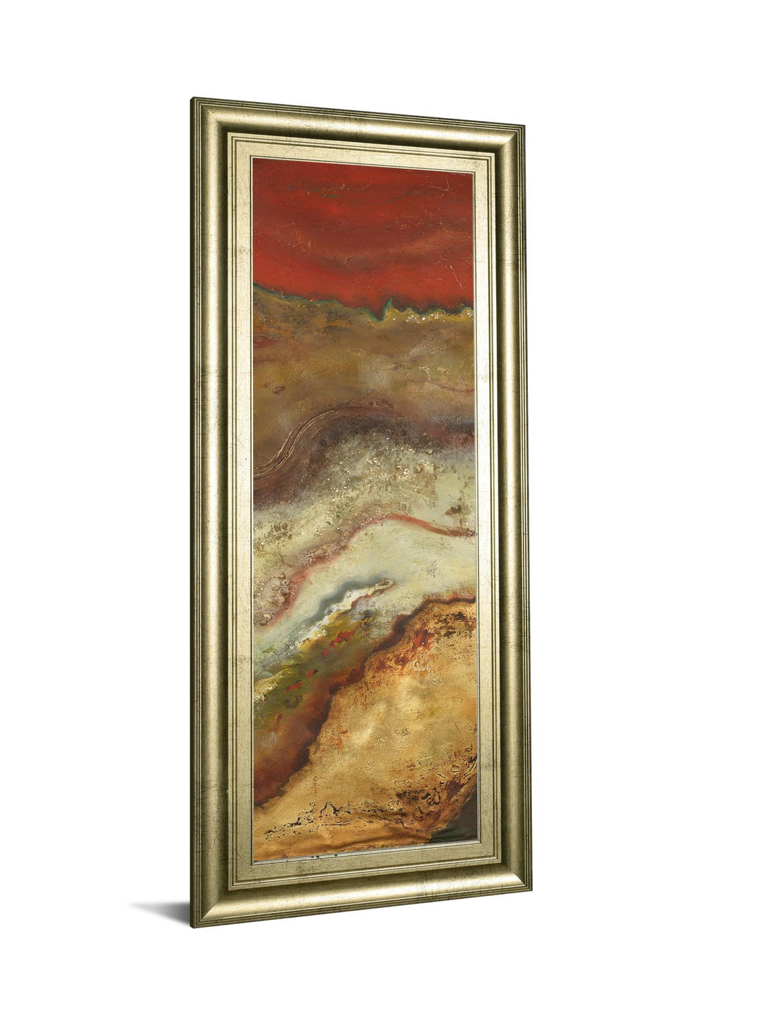 Tierra Panel Il By Patricia Pinto - Framed Print Wall Art - Dark Brown