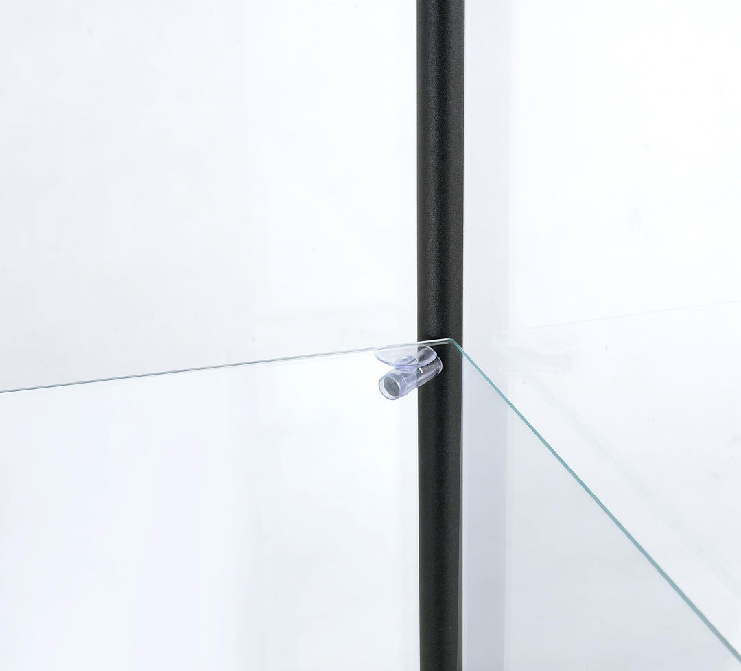 Bellatrix 3-shelf Clear Glass Curio Cabinet Mango