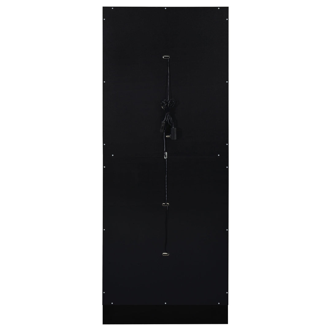 Cabra 4-door LED Curio Display Cabinet Black High Gloss
