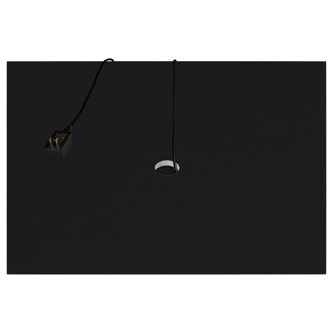 Aero 4-shelf Display Curio Cabinet with LED Lighting Black