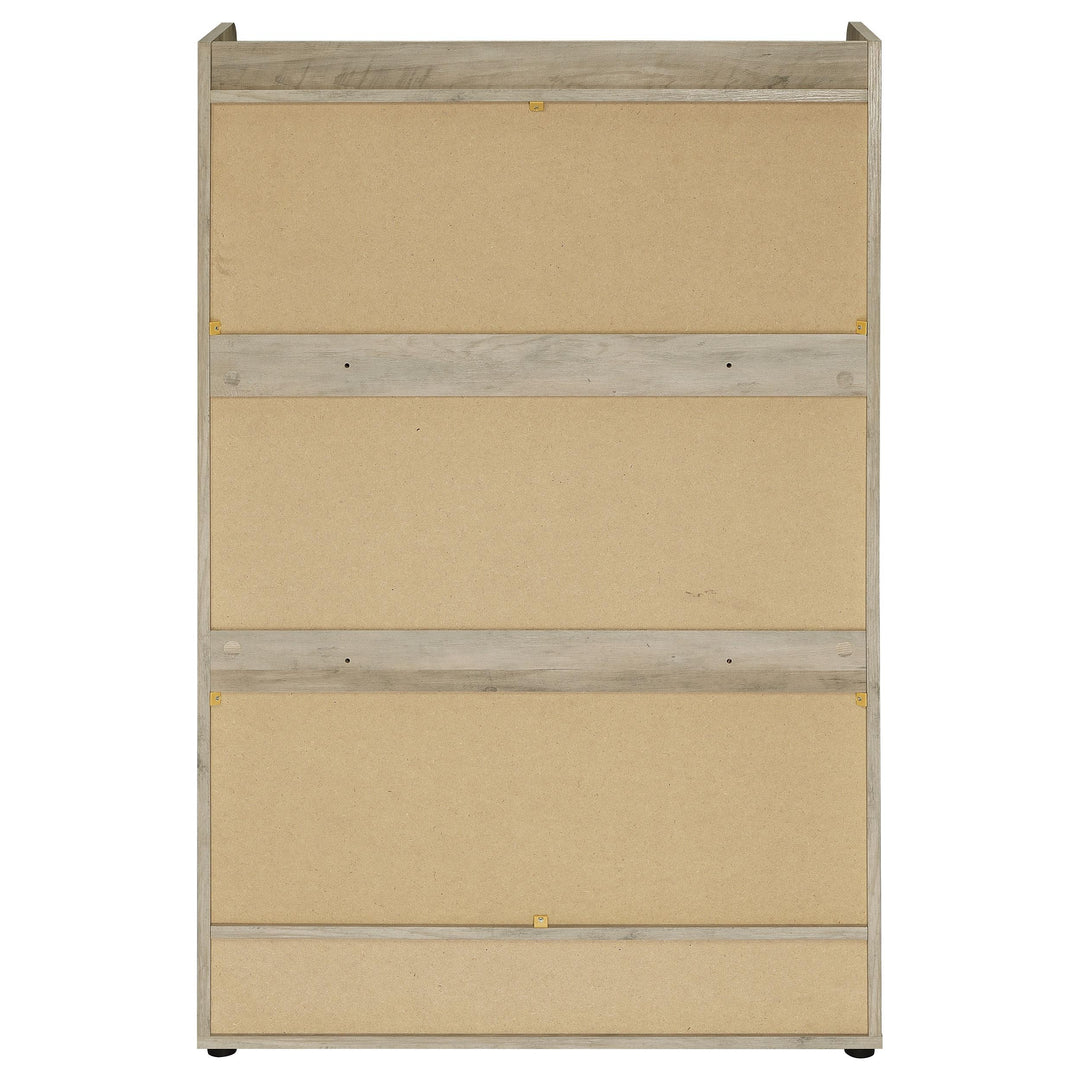 Denia 3-tier Engineered Wood Shoe Cabinet Grey
