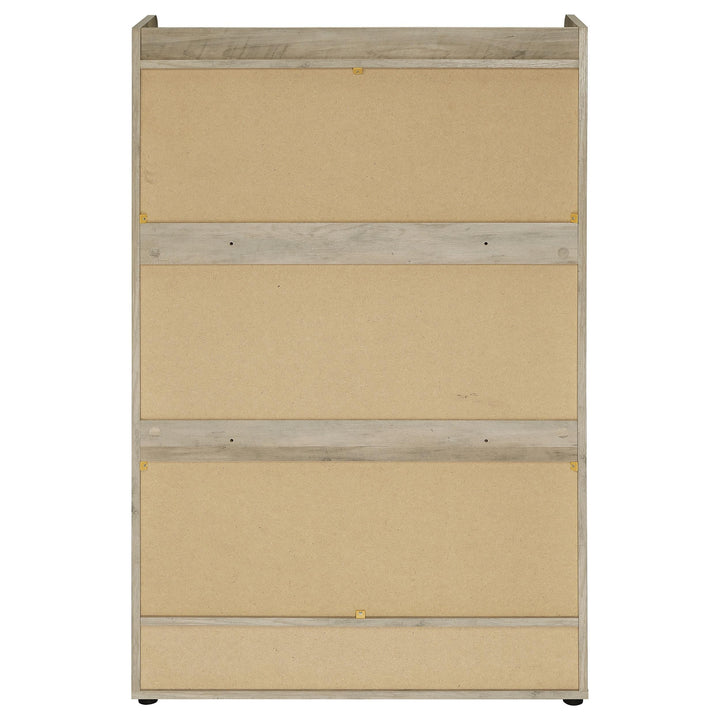 Denia 3-tier Engineered Wood Shoe Cabinet Grey