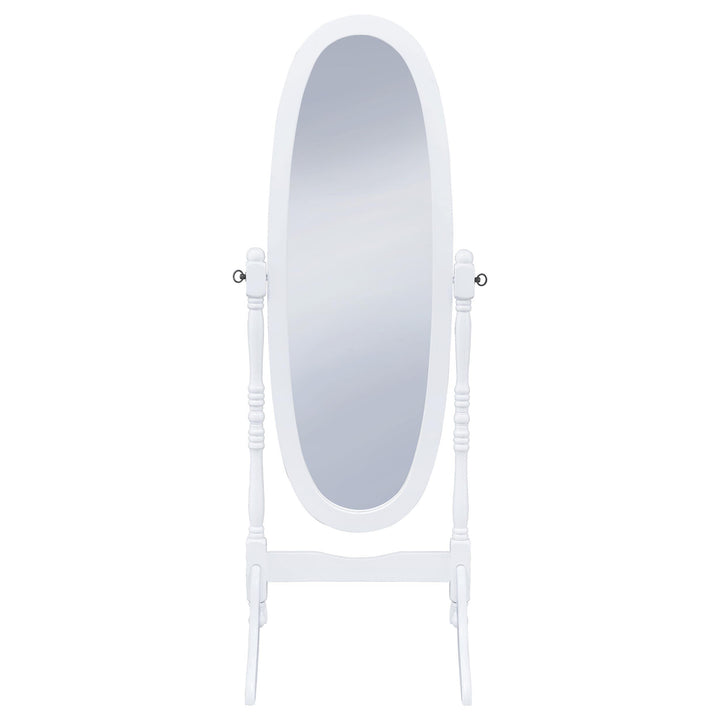 Foyet Wood Adjustable Full Length Cheval Mirror White