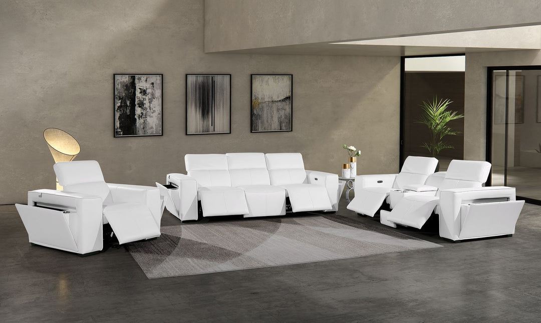 1224 - 7-Piece Modular Power Reclining Sofa, Loveseat &amp; Chair Set In With 5 Power Recliners &amp; Power Headrests