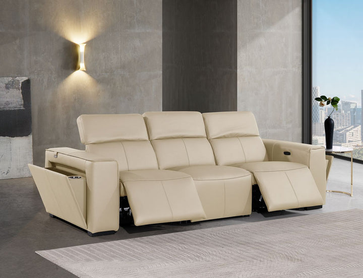 1224 - 3-Piece Modular Power Reclining Sofa In With 2 Power Recliners &amp; Power Headrests
