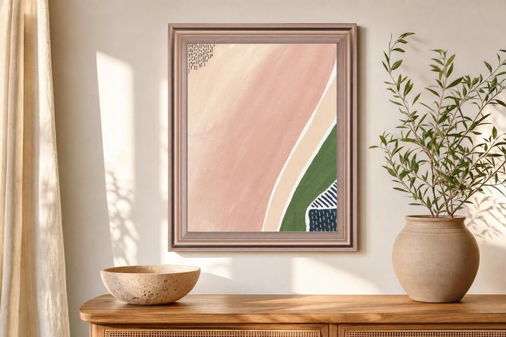 Simple Marks Ii By Regina Moore 28 x 34 - Pink