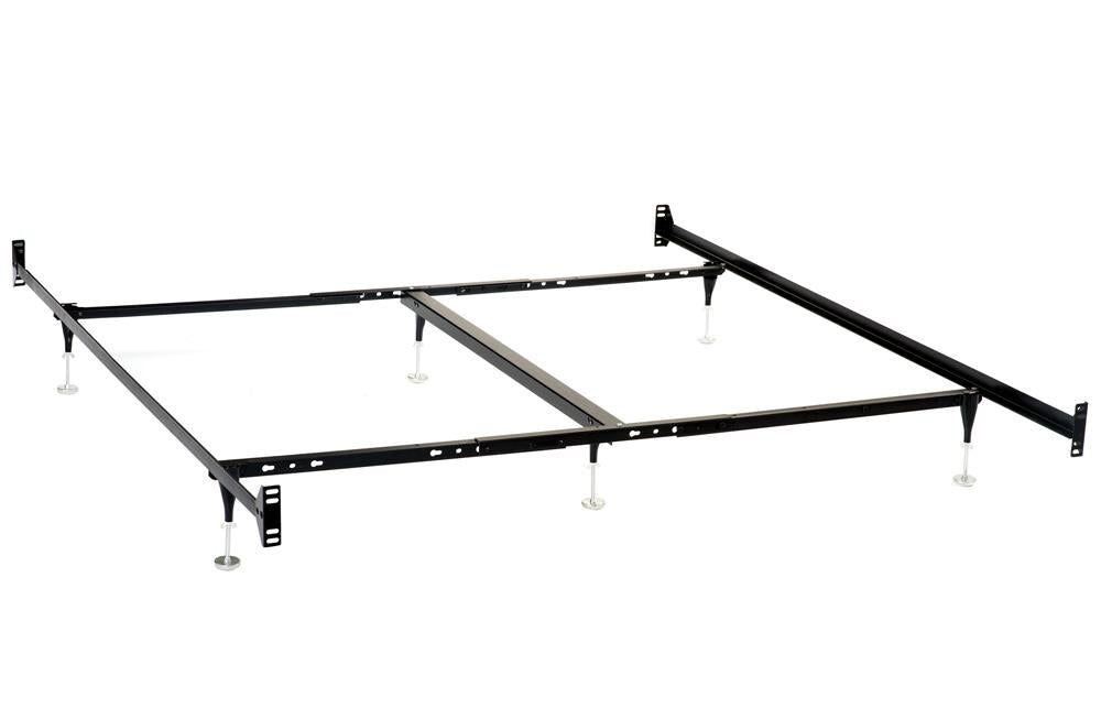 Esme California King Bed Frame Black (Headboard &amp; Footboard)
