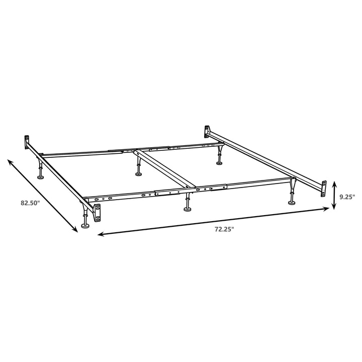 Esme California King Bed Frame Black (Headboard &amp; Footboard)