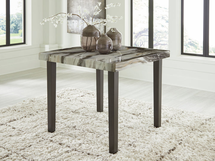 Jeshina - Dark Brown / Beige - Square Dining Room Counter Table