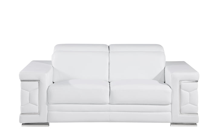 296 - Genuine Leather Loveseat