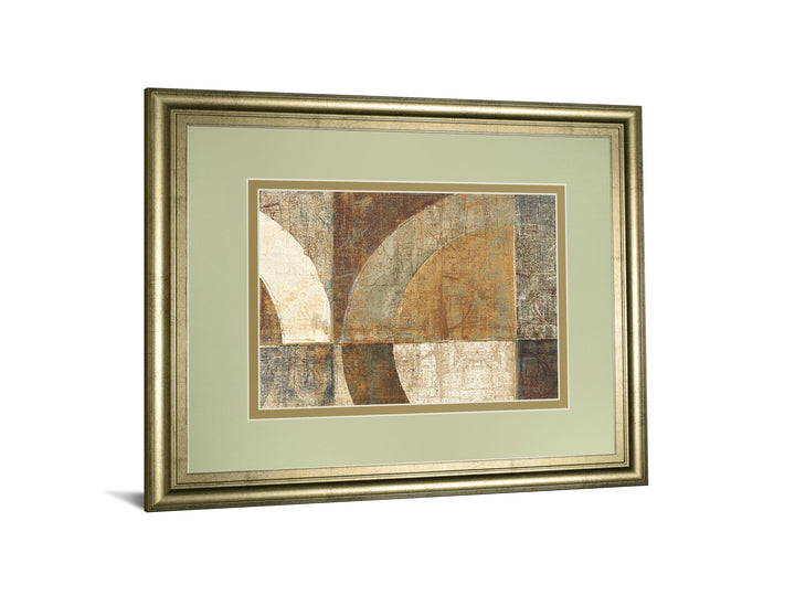 Circular Sculpture By Wild Apple Portfolio - Framed Print Wall Art - Light Brown