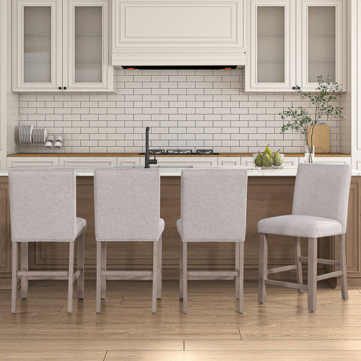 Taylor - Counter Chair (Set of 2) - Light Brown / Gray