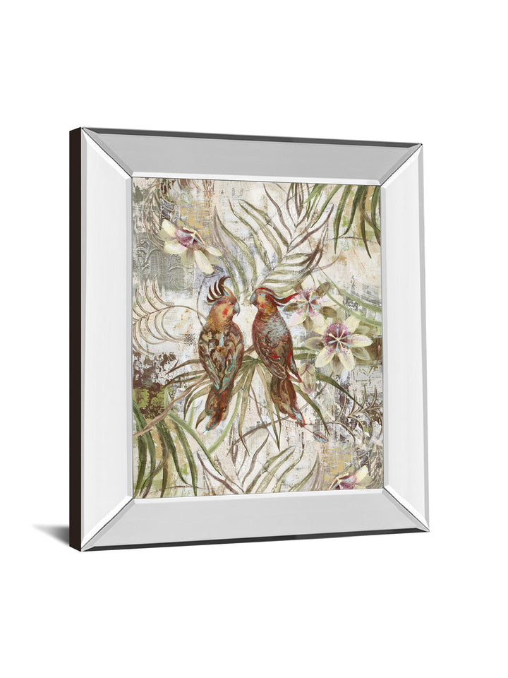 Eye To Eye By Sofi Taylor - Mirror Framed Print Wall Art - Green