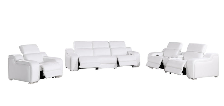1116 - 7-Piece Modular Power Reclining Sofa, Loveseat &amp; Chair Set In With 5 Power Recliners &amp; Power Headrests