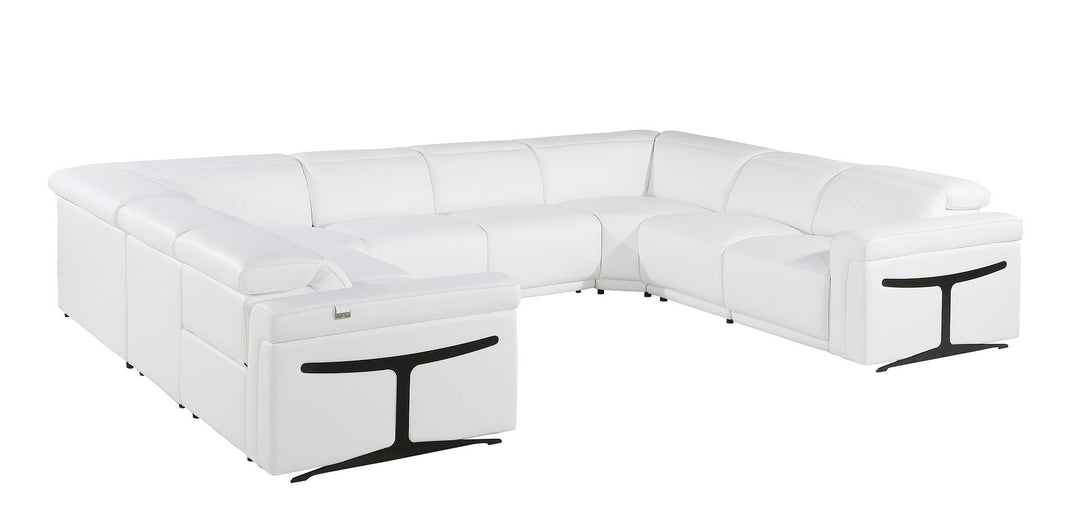 1126 - 8-Piece U-Shaped Sectional Sofa In With 4 Power Recliners &amp; Power Headrests