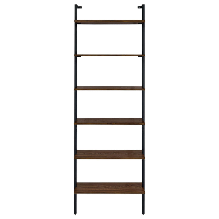 Owens 96-inch 6-shelf Wall Bookshelf Walnut