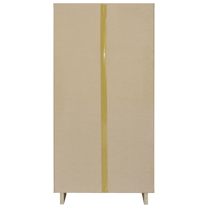 Dalton 65-inch 6-shelf Bookcase White and Distressed Pine