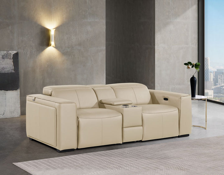 1224 - 3-Piece Modular Power Reclining Loveseat In With 2 Power Recliners & Power Headrests