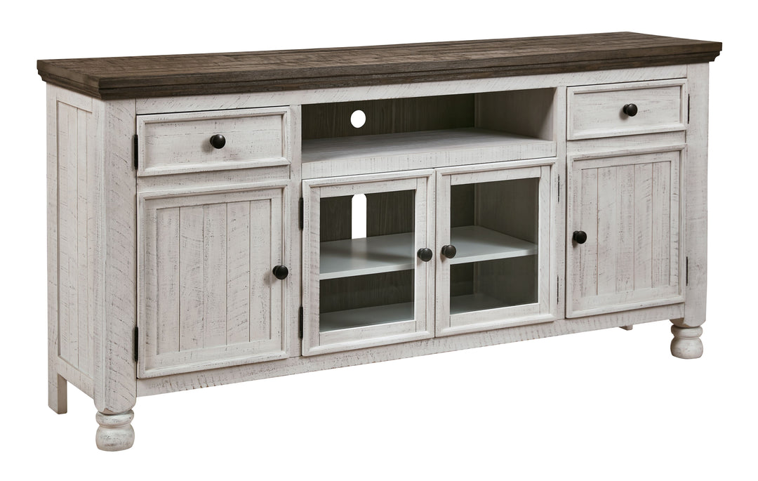 Havalance - Brown / Beige - Extra Large TV Stand - 4 Doors