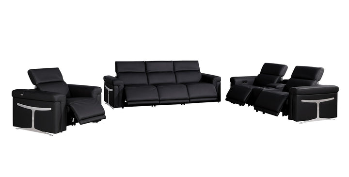 1126 - 7-Piece Modular Power Reclining Sofa, Loveseat &amp; Chair Set In With 6 Power Recliners &amp; Power Headrests
