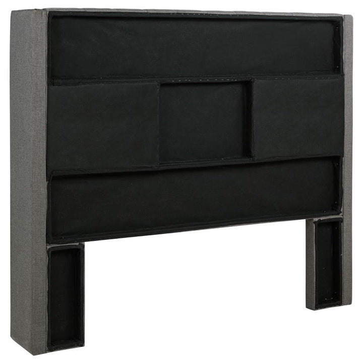 Bancroft - Upholstered Full Wingback Headboard - Gray