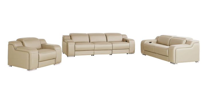 1116 - 6-Piece Modular Power Reclining Sofa, Loveseat &amp; Chair Set In With 5 Power Recliners &amp; Power Headrests