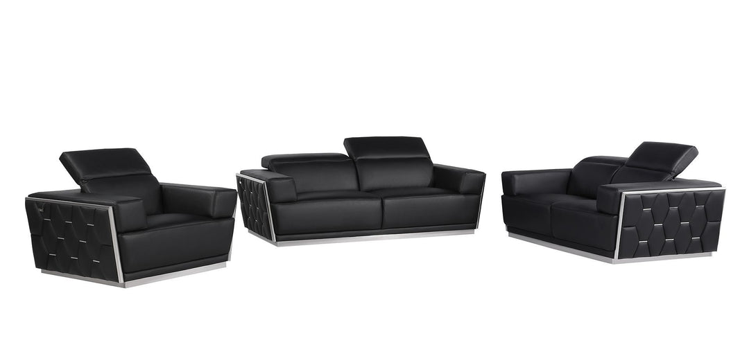 1111 - 3-Piece Sofa Set With Adjustable Headrest