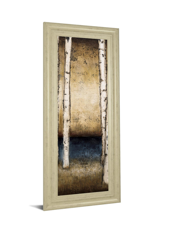 Birch Landing II By St Germain - Framed Print Wall Art - White