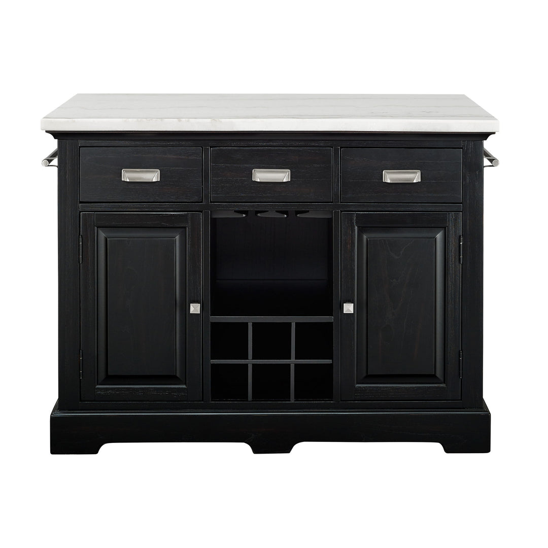 Aspen - Kitchen Island - Black