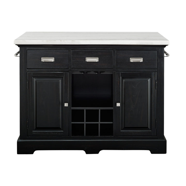 Aspen - Kitchen Island - Black