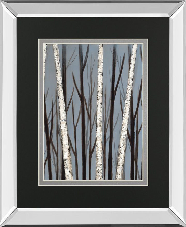 Birch Shadows By Eve Mirrored Frame - Dark Gray