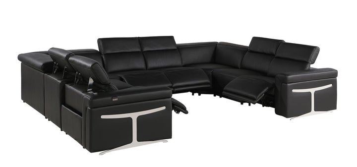 1126 - 8-Piece U-Shaped Sectional Sofa In With 4 Power Recliners &amp; Power Headrests