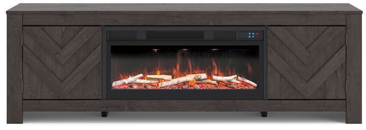 Cayboni - LG TV Stand With Fireplace Option