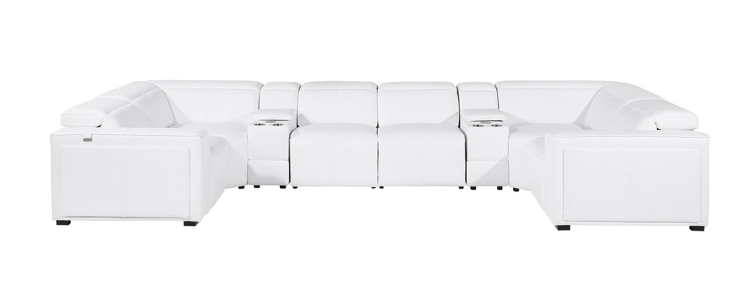1224 - 8-Piece U-Shaped Sectional Sofa In With 4 Power Recliners &amp; Power Headrests