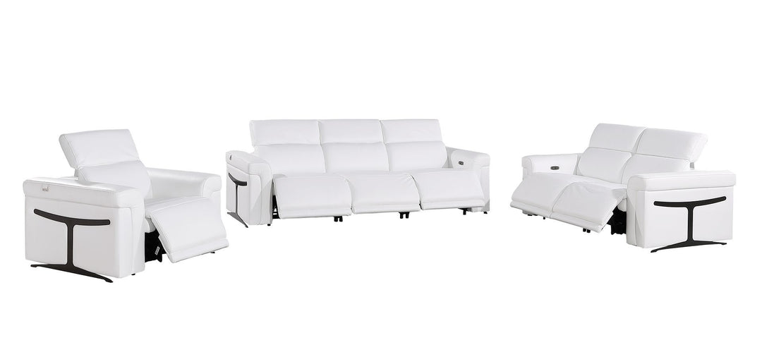 1126 - 6-Piece Modular Power Reclining Sofa, Loveseat &amp; Chair Set In With 6 Power Recliners &amp; Power Headrests