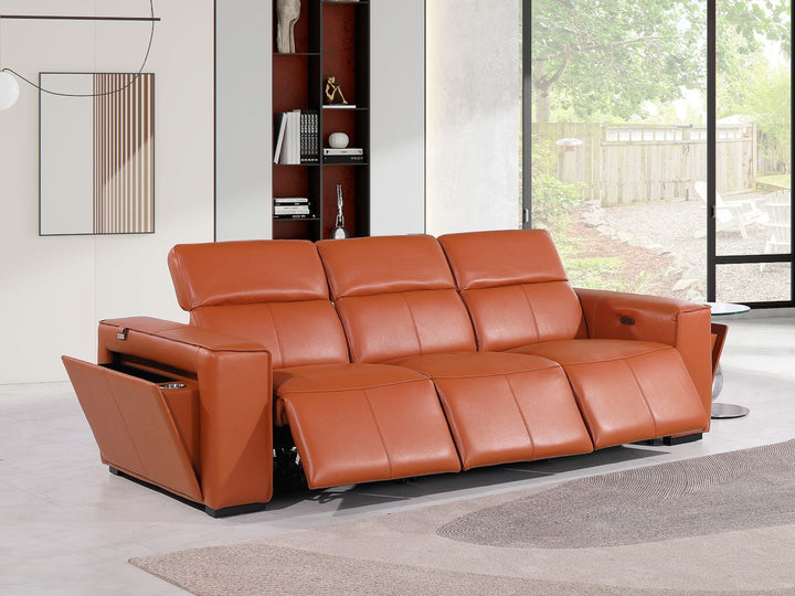 1224 - 3-Piece Modular Power Reclining Sofa In With 3 Power Recliners &amp; Power Headrests